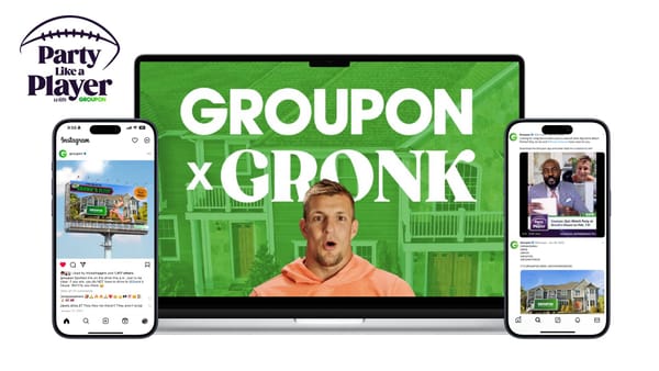 Brand Campaign at a Glance: "Party Like a Player", a Big Game marketing campaign for Groupon featuring Rob Gronkowski